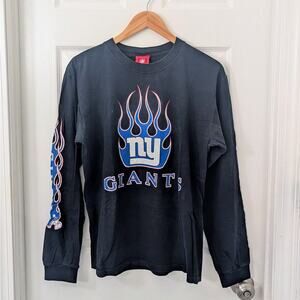 Vintage NFL New York Giants Flame Graphic Long Sleeve Shirt – Size M